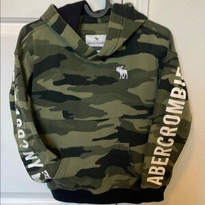 Abercrombie Green Camo Hoodie